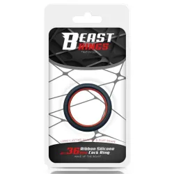 Beast Rings Cockring silicone Beast Rings 36mm Noir-Rouge